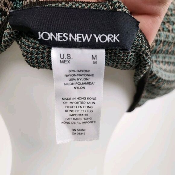 Jones New York Sleeveless Sweater Tank Vest Knit Shell Grandpa Core Womens M - Picture 5 of 5